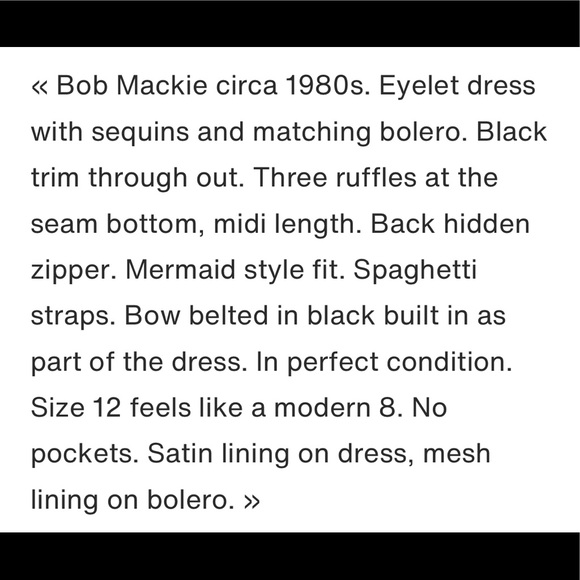 Bob Mackie Eyelet Dress with Bolero - Picture 15 of 15